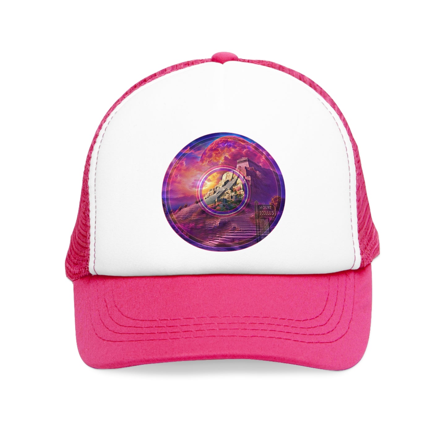 Lumpy Trucker Hat - "The Steps of Mt. Icculus" - picture donut