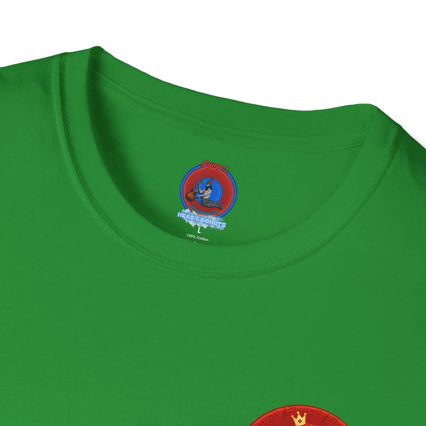 Classic Donut Tee - Unisex Soft-Style - "Princely Wooked Cream in a Can - YEMSG Donut " - vivid red donut