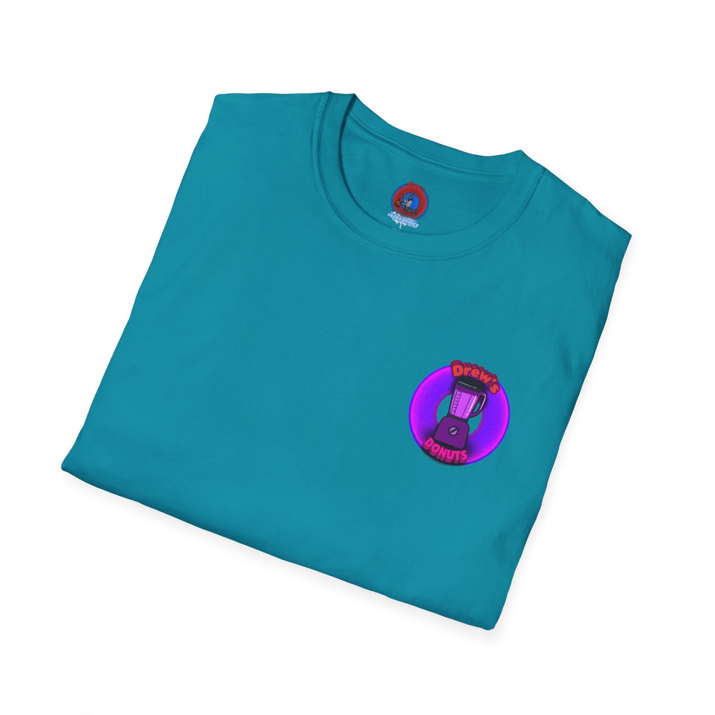 Classic Donut Tee - Unisex Soft-Style - "Drew's Donuts" - series 1.0 - purple donut