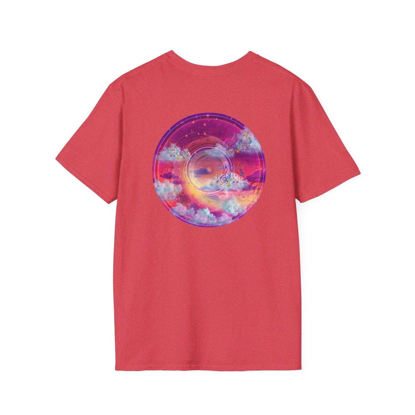 Classic Donut Tee - Unisex Soft-Style - "Conjurers of Donuts" - series 1.0  - magenta/purple donut
