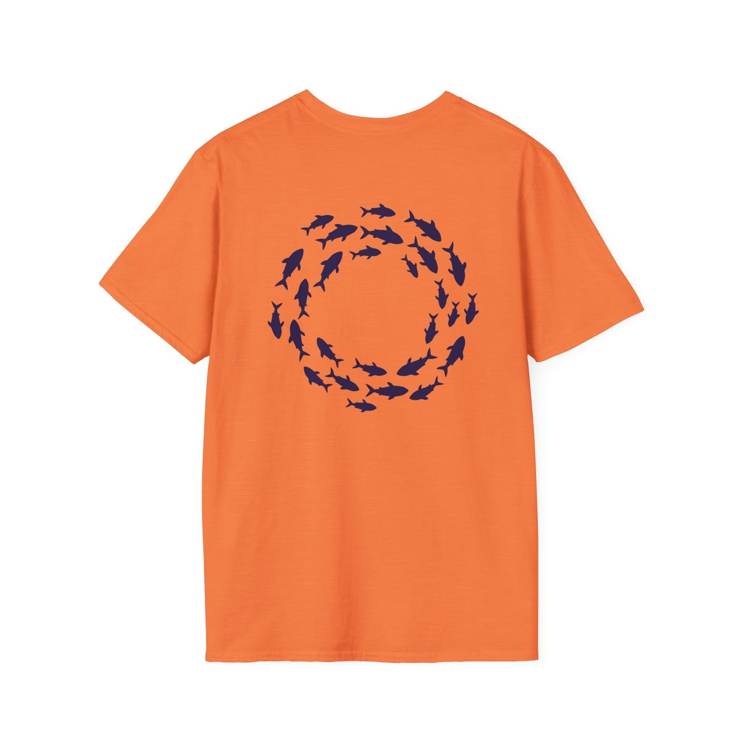 Classic Donut Tee - Unisex Soft-Style - "Skoolie of Phishies" - fish donut - variant 3
