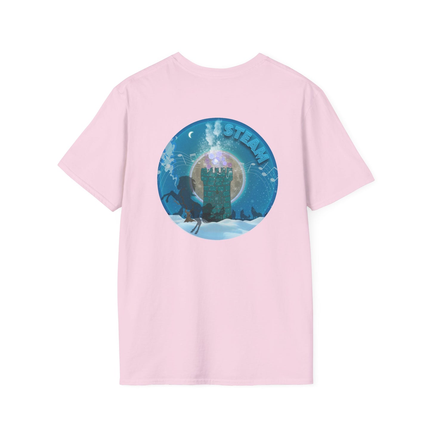 Classic Donut Tee - Unisex Soft-Style - "Steaming Fresh Donuts" - series 1.0  - blue donut