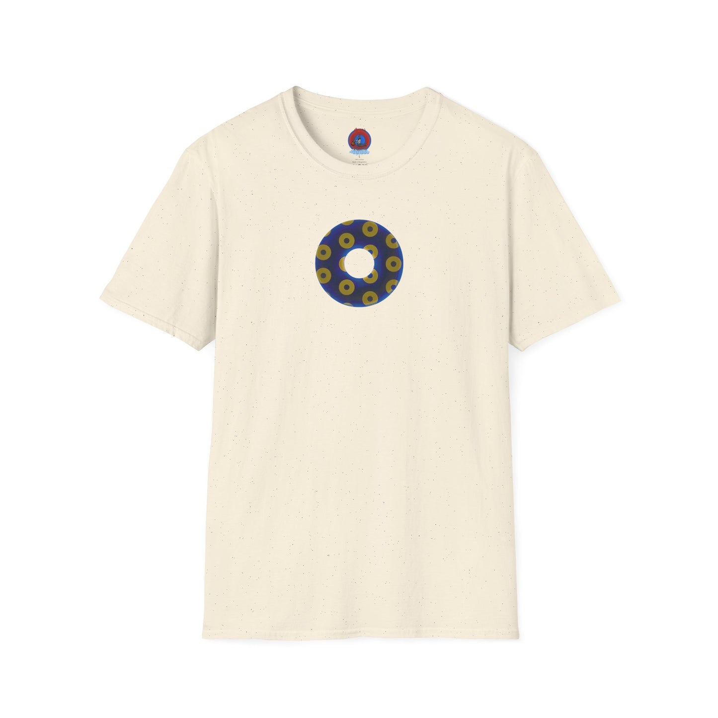 Plain Donuts/Unisex Soft-Style - "Plain Blimpy Paradoxical Donuts" - dark royal blue/yellow donuts