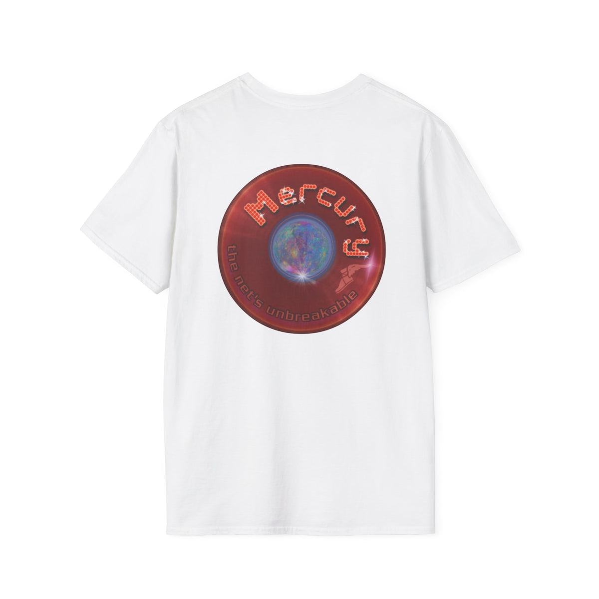 Classic Donut Tee - Unisex Soft-Style - "Donuts of the Gods" - series 1.0 - variant 2 - red donut