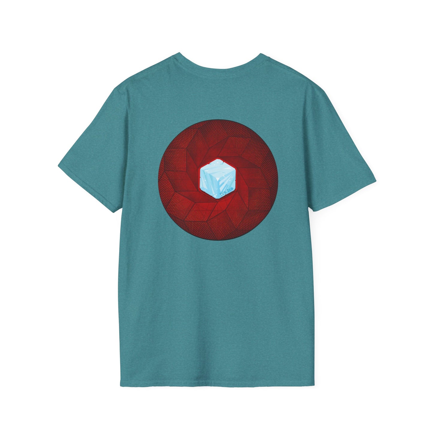 Classic Donut Tee - Unisex Soft-Style - "It's Ice... Cube's Donut" - variant 1 - red cubed donut