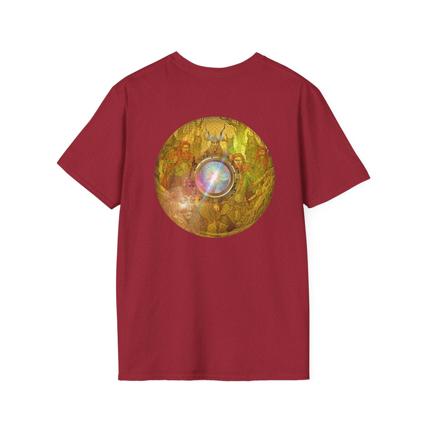 Classic Donut Tee - Unisex Soft-Style - "Vlad's Royal Donut Stash" - golden symmetrical donut