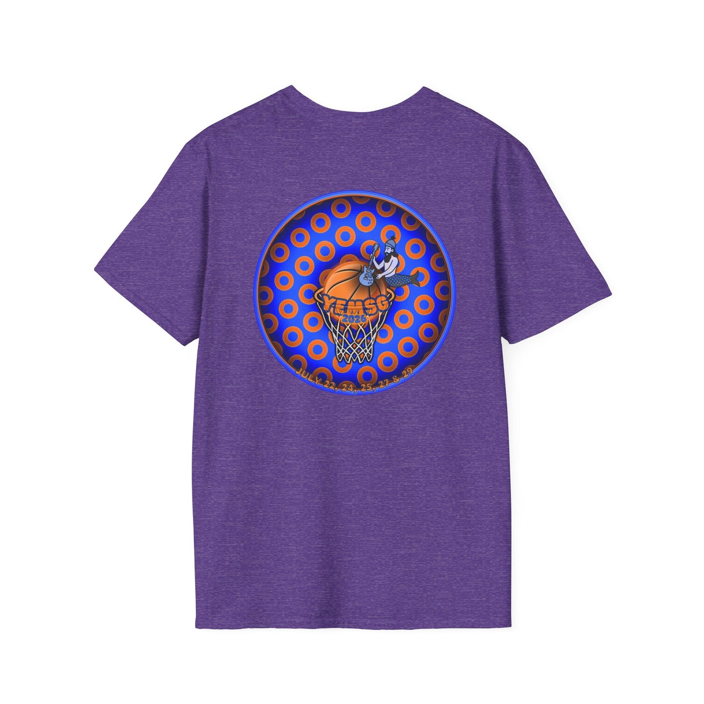 Classic Donut Tee - Unisex Soft-Style - "Diedrich Knickerbocker's Donut" - blue/orange caviar paradox donut - variant 2