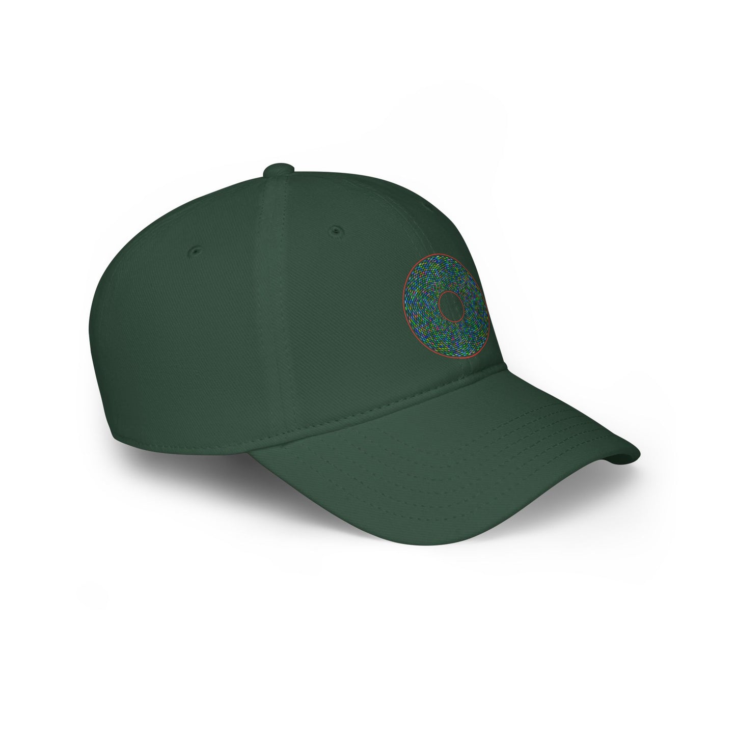 Lumpy Donut Baseball Cap - "Pixilated Donut" - variant 1 - assorted color donut w/