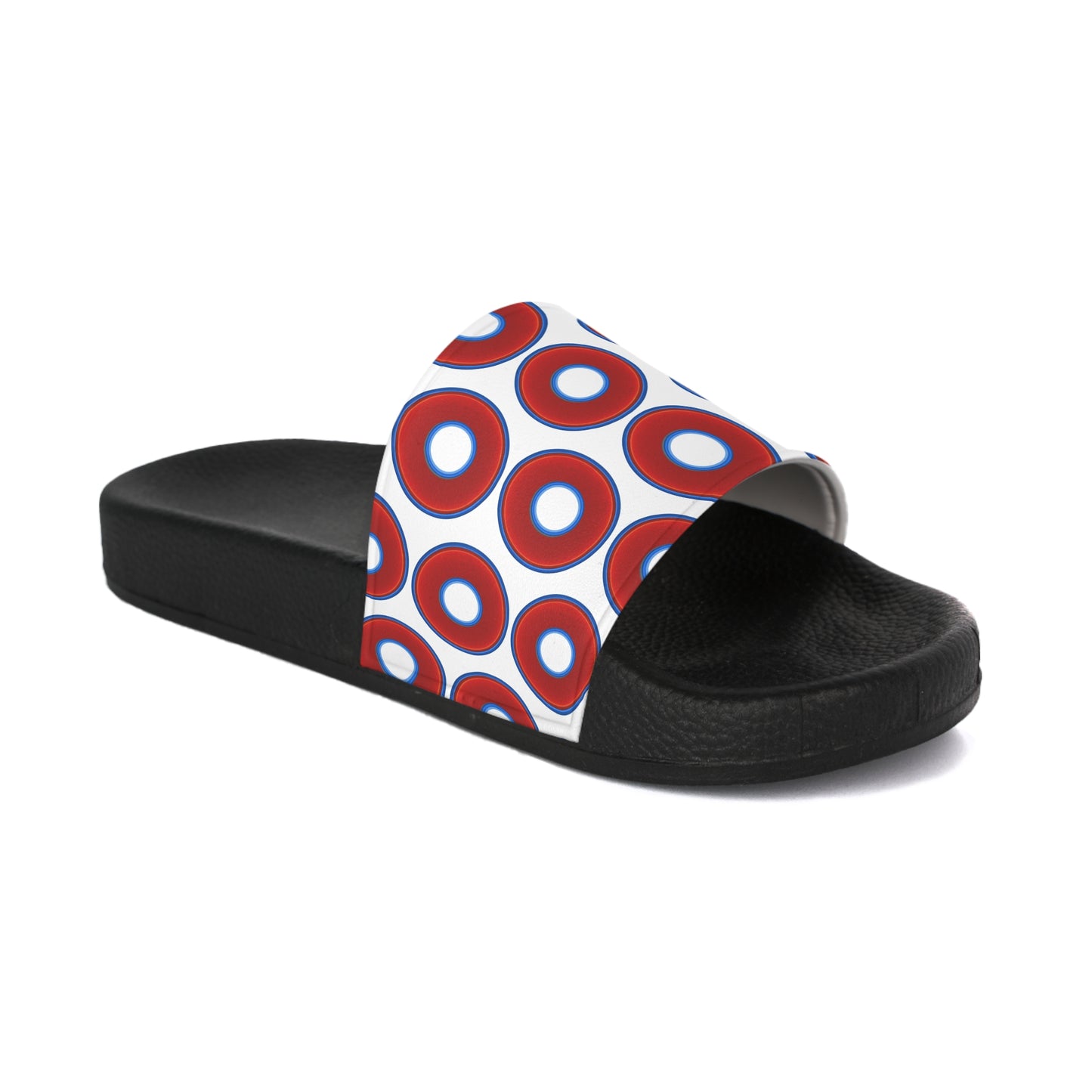 Lumpy Sandals - slip-ons - red vivid donuts w/white background