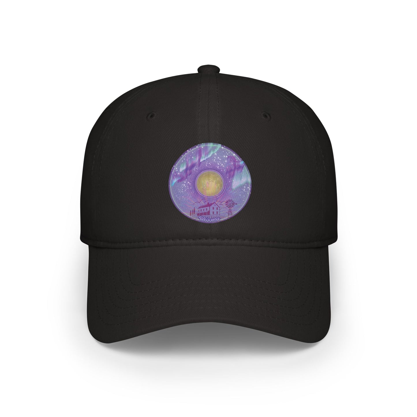 Lumpy Donut Baseball Cap - "Welcome, This is your Donut Cap" - vivid purple donut w/