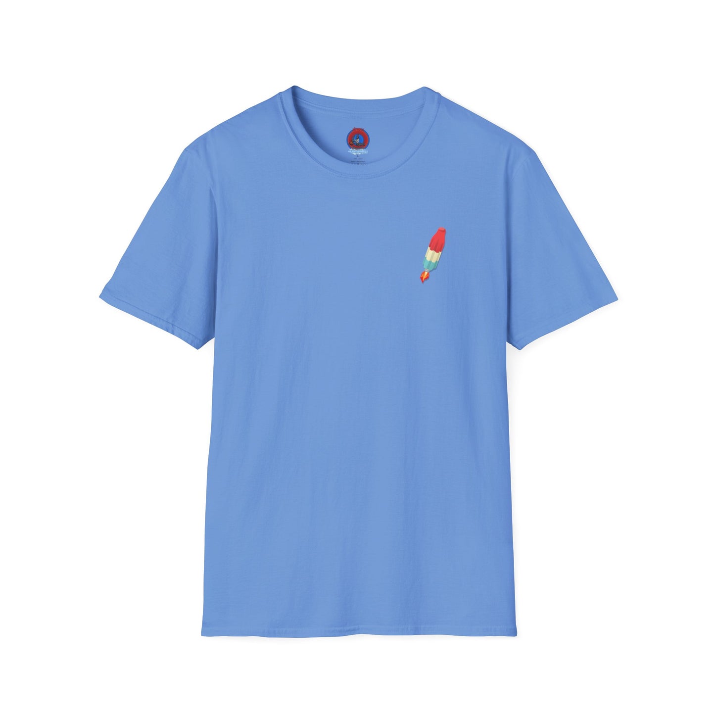 Classic Donut Tee - Unisex Soft-Style - "Blow this Popsicle Stand" - red/blue/cream - bomb pop