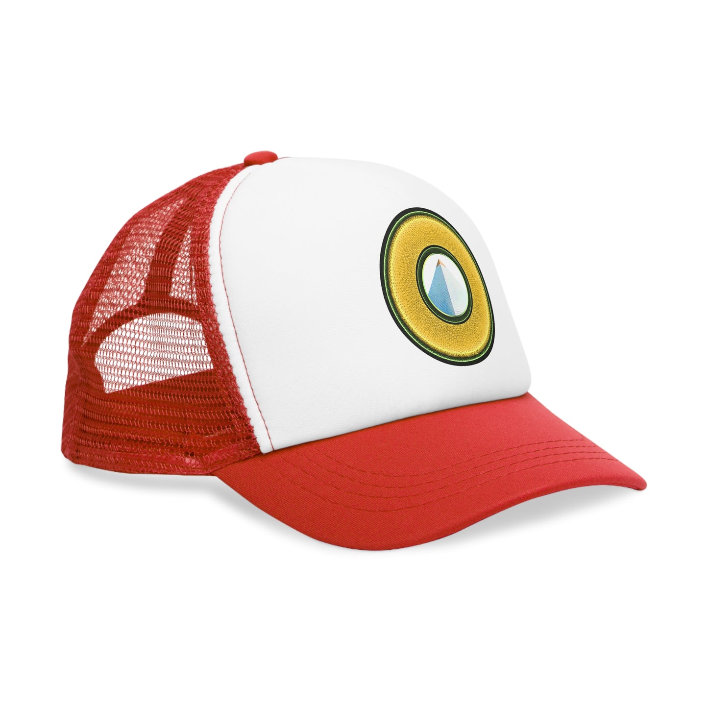 Lumpy Trucker Hat - "Limestone Blocks so Large" - variant 2 - golden donut