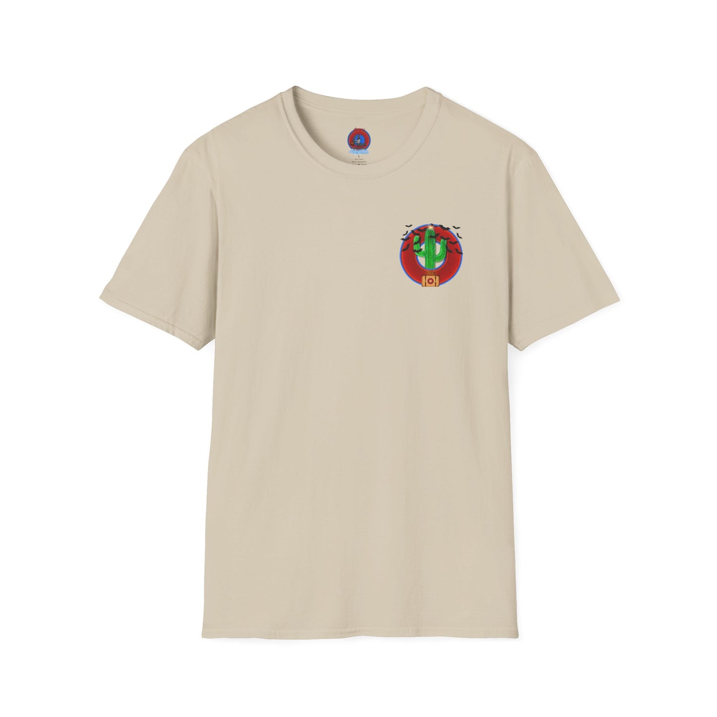 Classic Donut Tee - Unisex Soft-Style - "Raoul Duke's Sinfully Delicious Donut" - vivid red donut