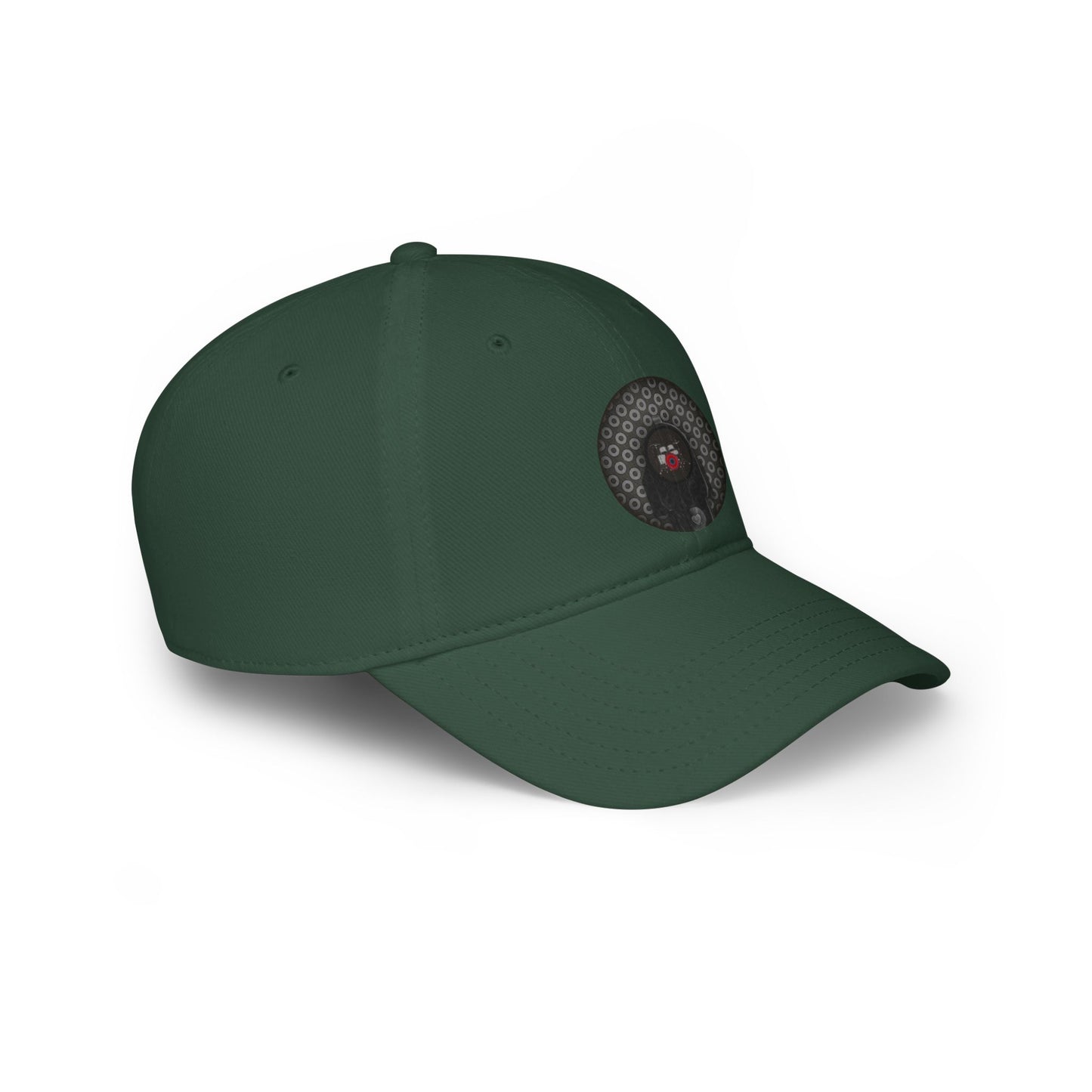Lumpy Donut Baseball Cap - "Lifesaving Donut Cap" - paradoxical gray/dark gray donut w/