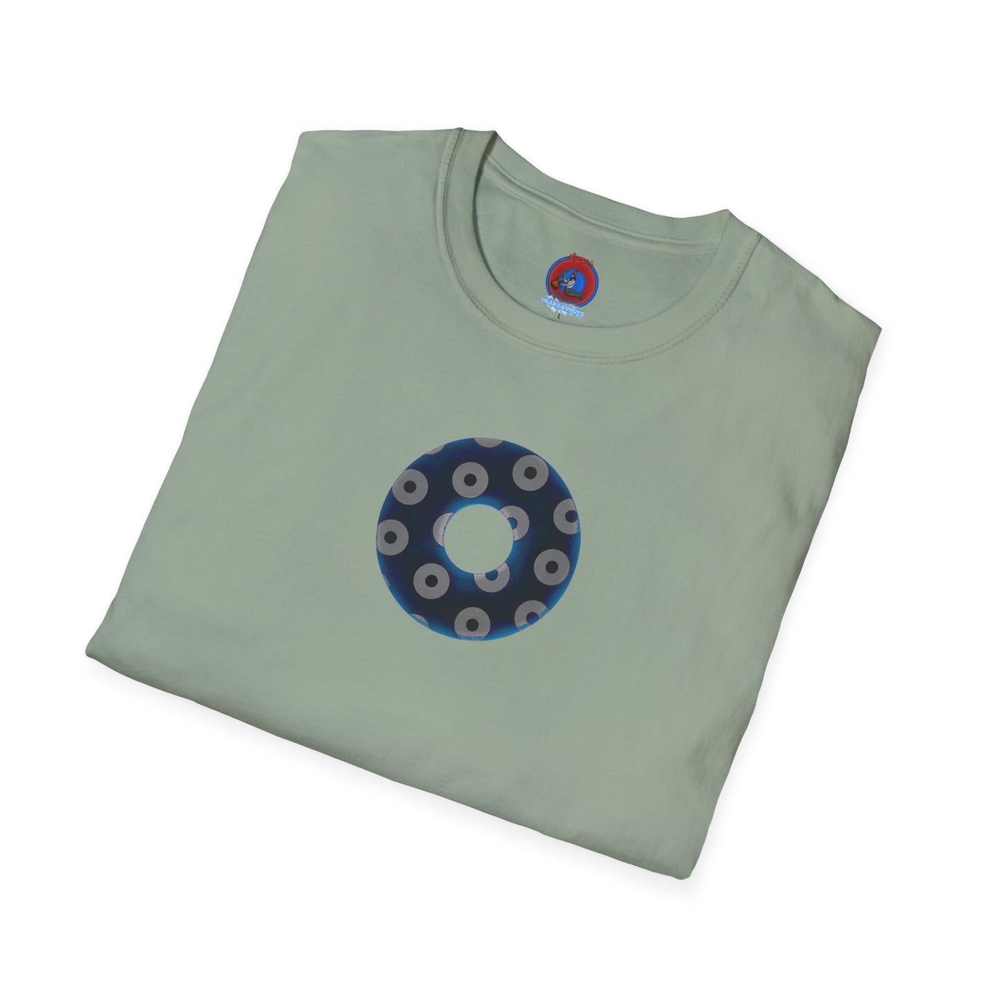 Plain Donuts/Unisex Soft-Style - "Plain Blimpy Paradoxical Donuts" - dark blue/off-white donuts