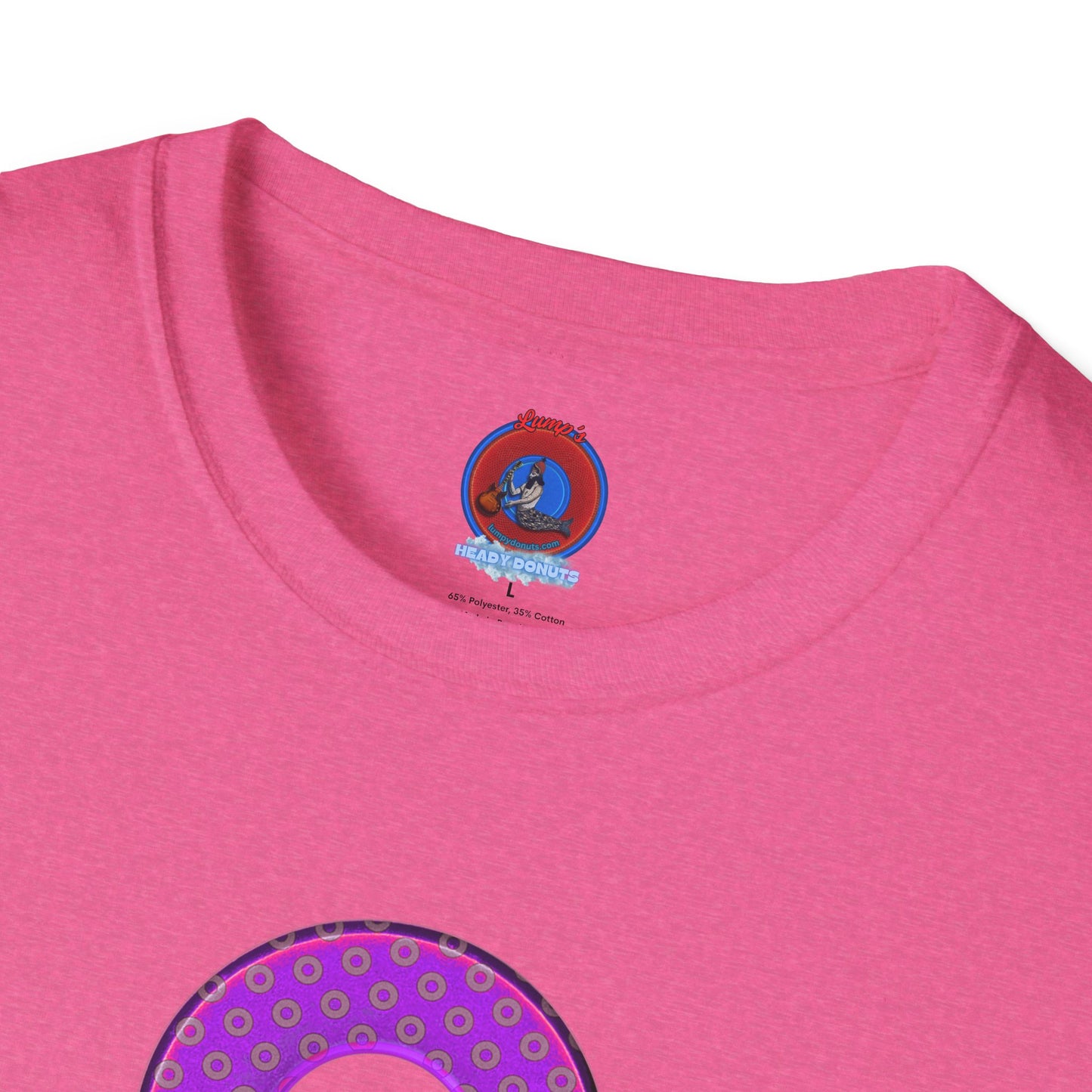 Plain Donuts/Unisex Soft-Style - "Plain Electric Paradoxical Donuts" - purple/mauve donuts