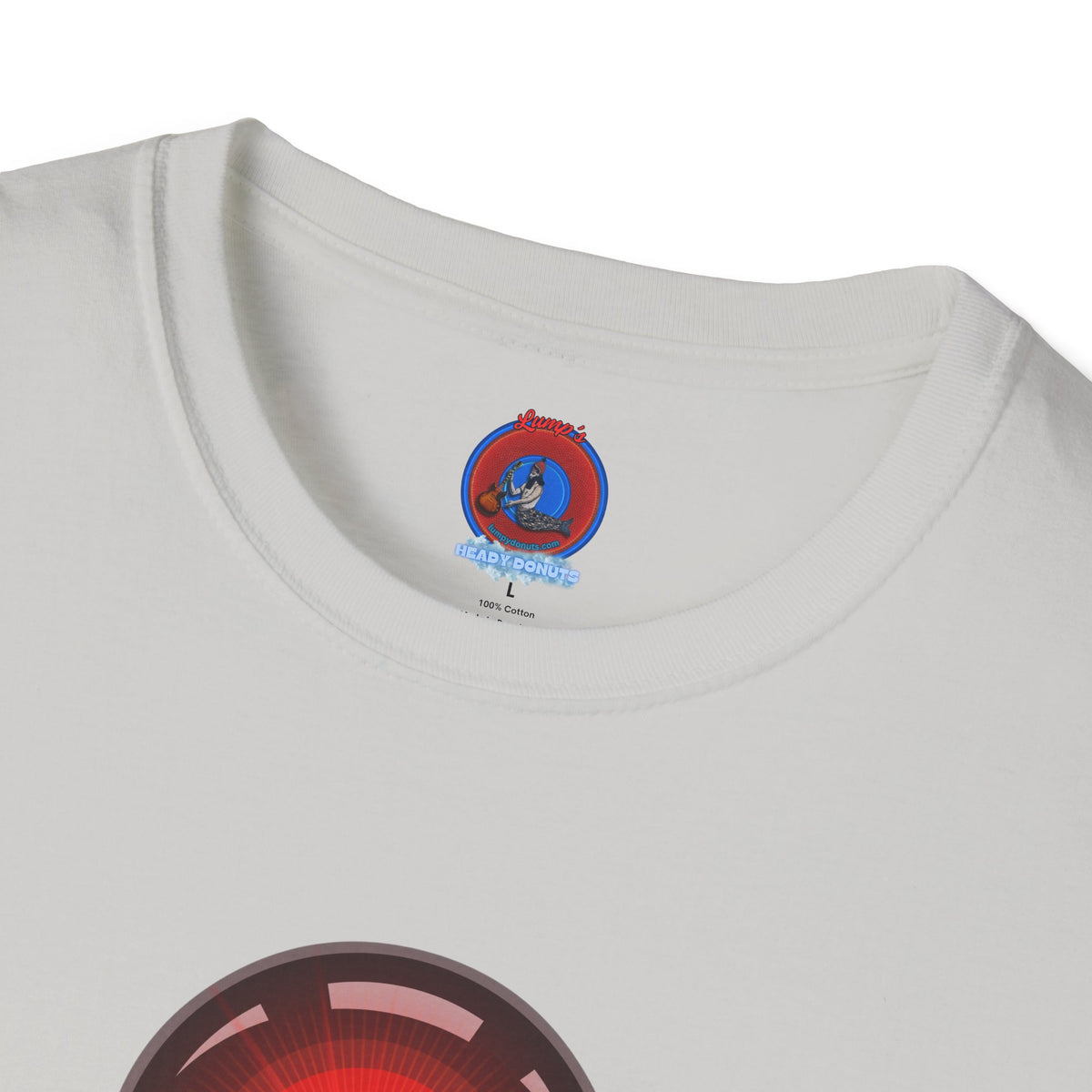 Classic Donut Tee - Unisex Soft-Style - "2025: a Donut Odyssey" - series 1.0 - variant 2 - black/red donut