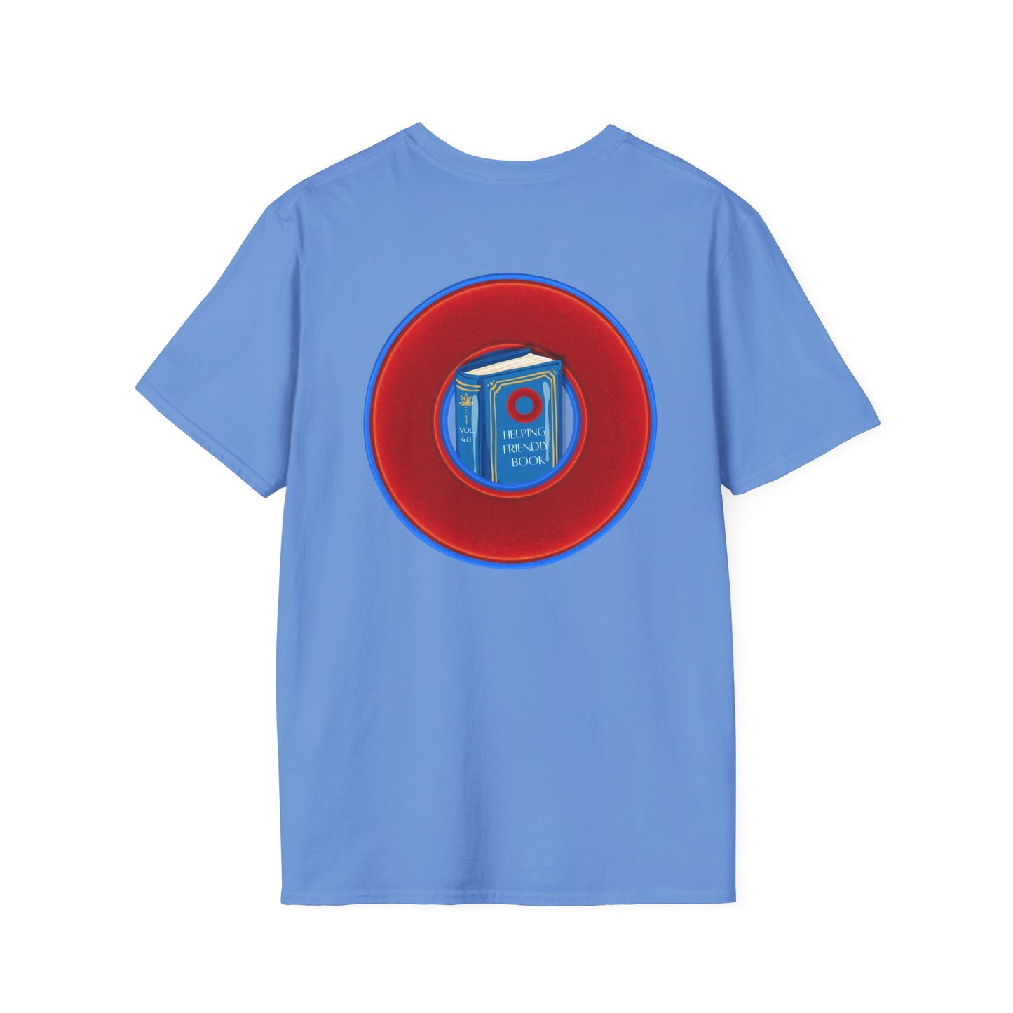 Classic Donut Tee - Unisex Soft-Style - "Helping Phriendly Donut Tee" - vivid red donut - variant 1