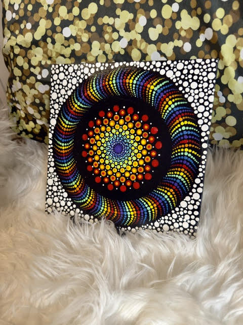 Matlack Mandala - handmade - various spectrum colors [12" x 12"]